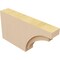 Ekena Millwork 2in. W x 6in. H x 12in. L Rivera Woodgrain TimberThane Rafter Tail, Primed Tan RFTUR02X06X12RIVRCPR - alternate 4